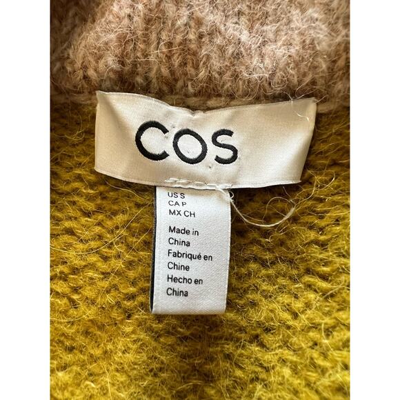 COS Size Small Women’s Alpaca Wool Blend Stripe Oversized Cardigan Sweater - Picture 8 of 16